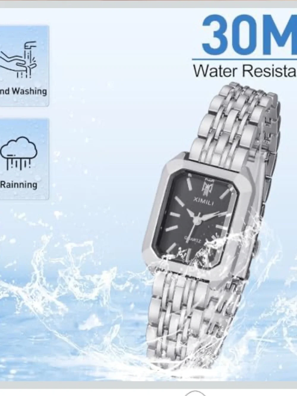 Minimalist Elegance: Silver-Tone Ximili Timepiece